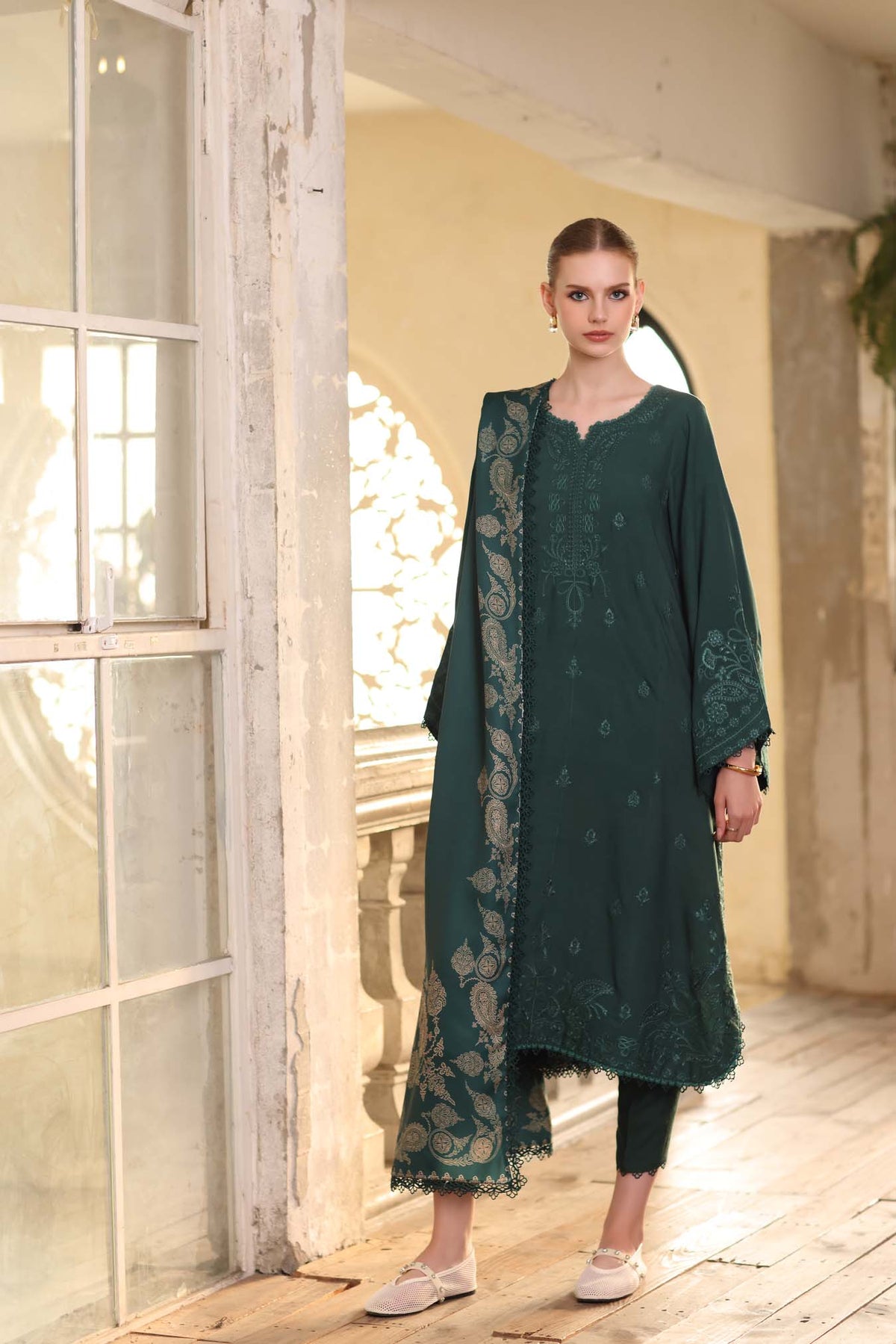 Saadia Asad | Winter Printkhaas 25 | D9- A by Saadia Asad - Designer Dress - Type : Ladies Clothes - Available at Libayah - 100% Original 