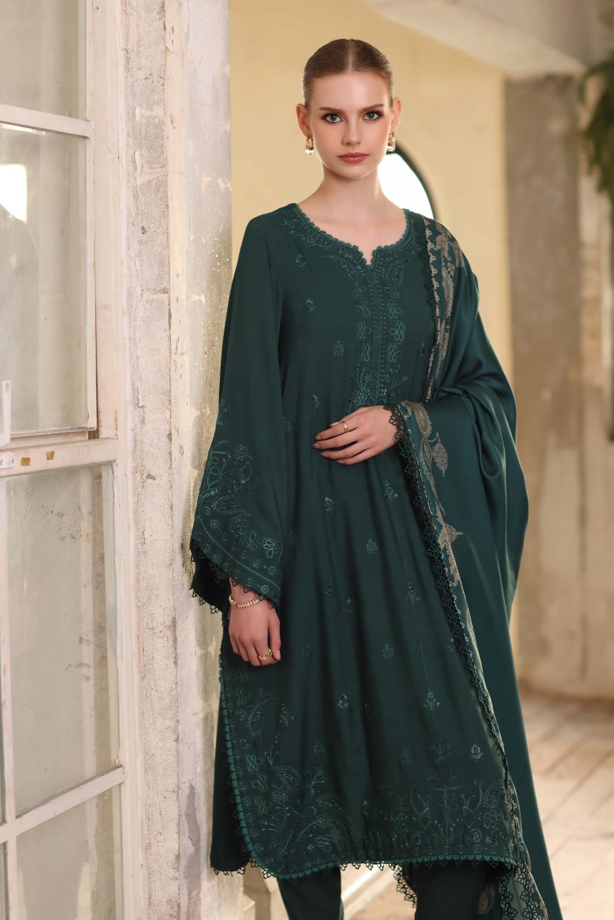 Saadia Asad | Winter Printkhaas 25 | D9- A by Saadia Asad - Designer Dress - Type : Ladies Clothes - Available at Libayah - 100% Original 