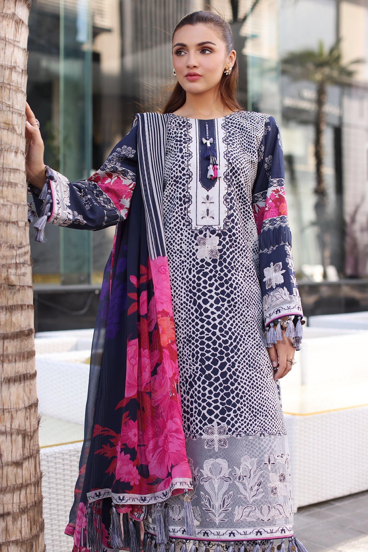 Charizma | Combination Lawn | CC5-26 by Charzima - Designer Dress - Type: Ladies Clothes - Available at Libayah - 100% Original