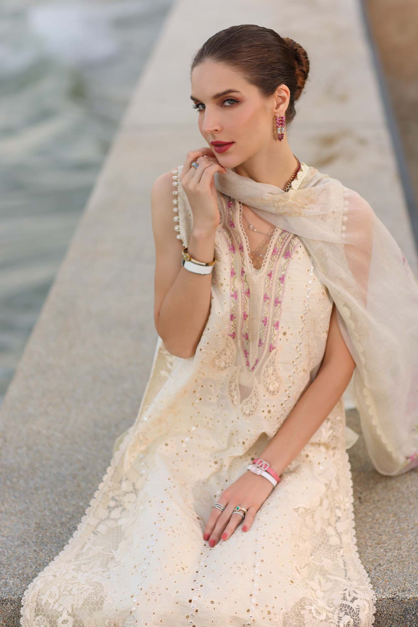 Noor by Saadia Asad | Eid Luxury Laserkari 25 | D3-A by Noor by Saadia Asad - Designer Dress - Type: Ladies Clothes - Available at Libayah - 100% Original