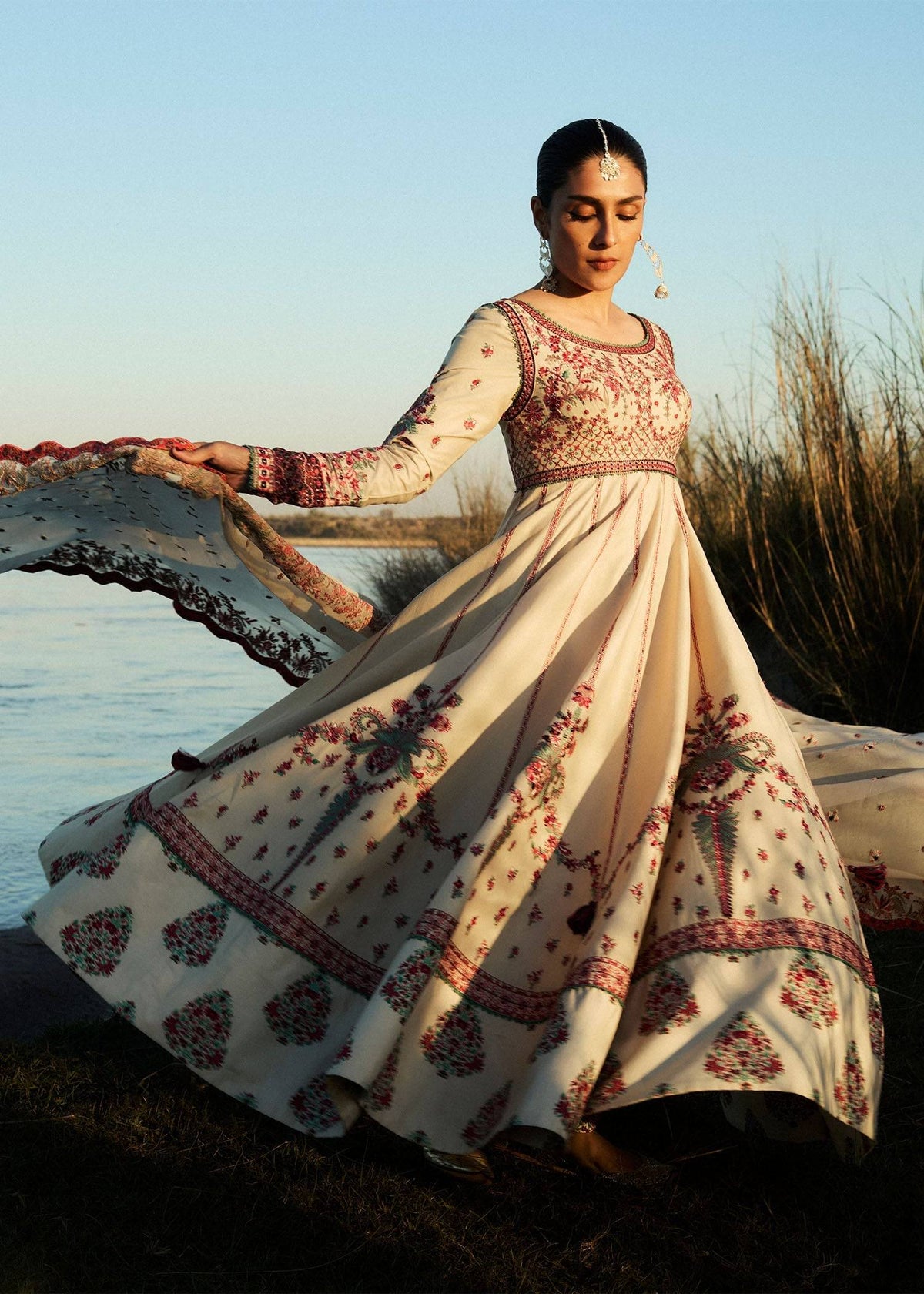 Hussain Rehar | Surkh Eid Pret'25 | Naqsh by Hussain Rehar - Designer Dress  - Type : ladies Clothes - Available at Libayah - 100% Original 