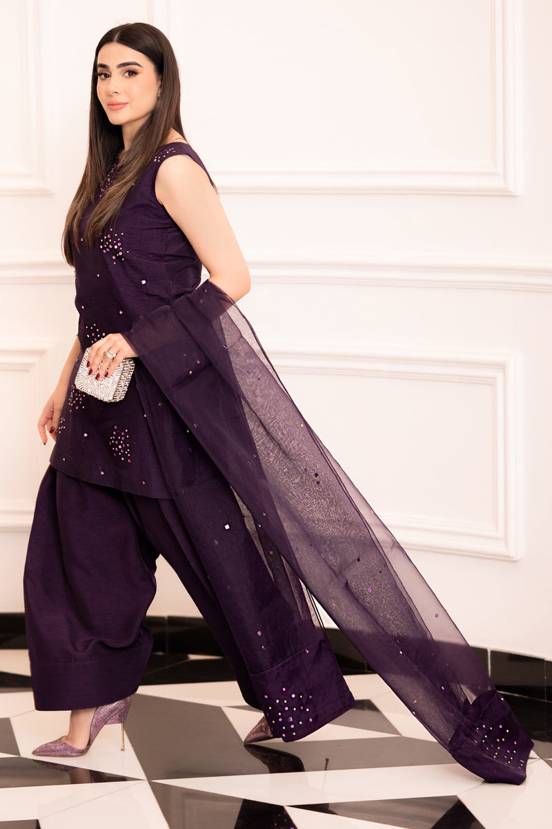 Hana | Signature Series | Amethyst Glow by Hana - Designer Dress - Type: Ladies Clothes - Available at Libayah - 100% Original