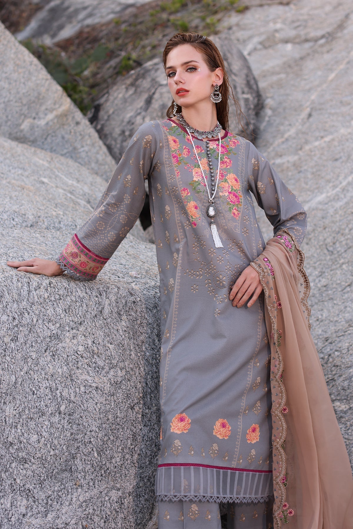 Charizma | Lawn Collection 24 |  AS4-27 by Charizma - Designer Dress - Type: Casuals - Available at Libayah - 100% Original