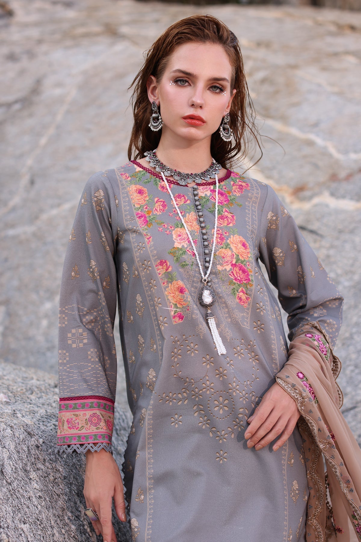 Charizma | Lawn Collection 24 |  AS4-27 by Charizma - Designer Dress - Type: Casuals - Available at Libayah - 100% Original