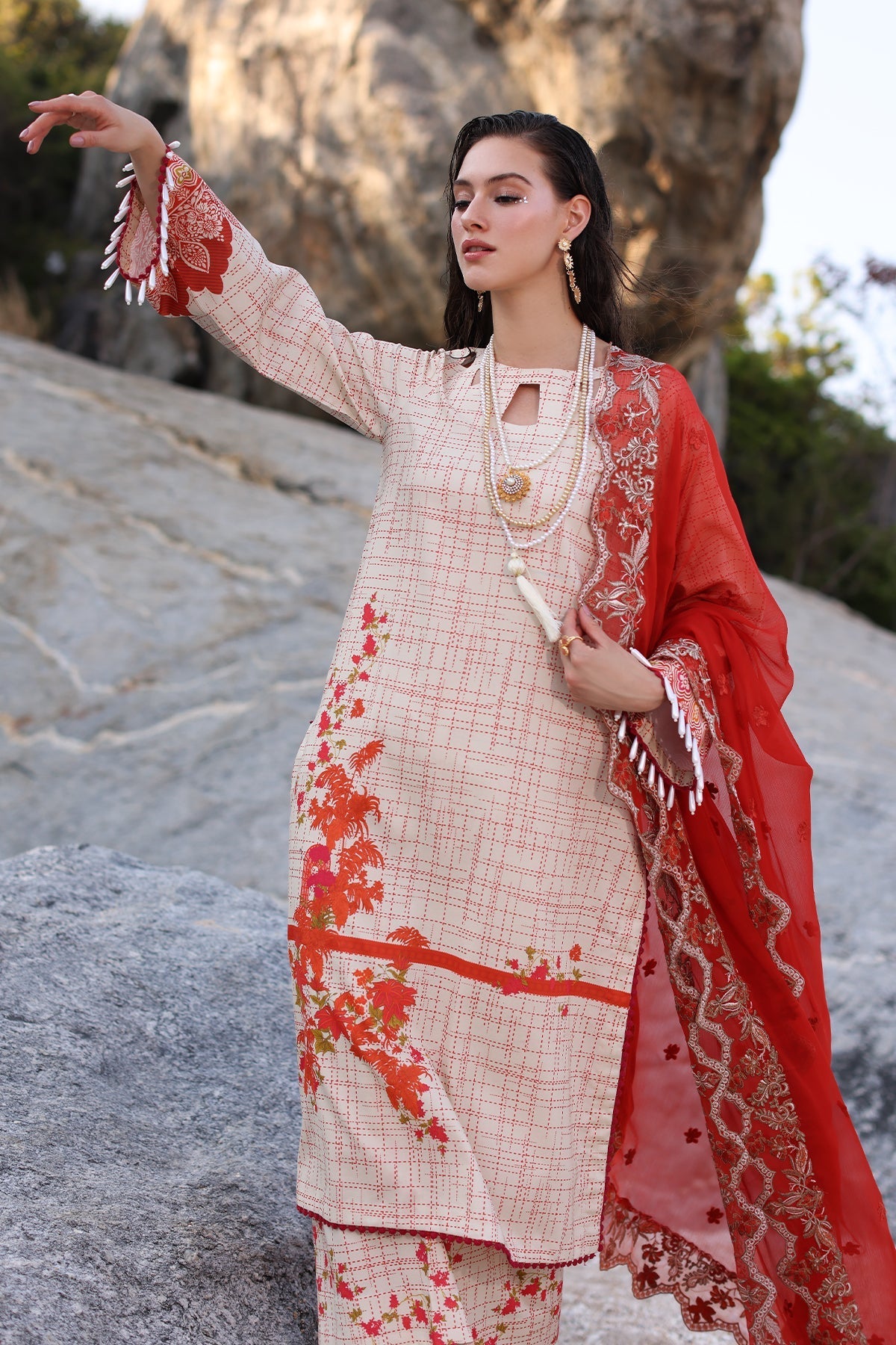 Charizma | Lawn Collection 24 | AS4-24 by Charizma - Designer Dress - Type: Casuals - Available at Libayah - 100% Original