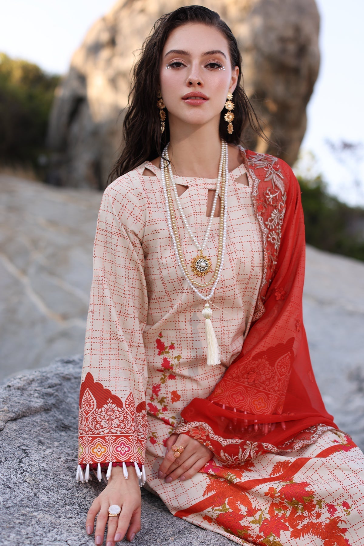 Charizma | Lawn Collection 24 | AS4-24 by Charizma - Designer Dress - Type: Casuals - Available at Libayah - 100% Original