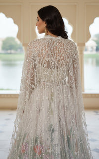 Threads and Motifs | Formal Outfits | Blouse With Jacket And Printed Lehenga