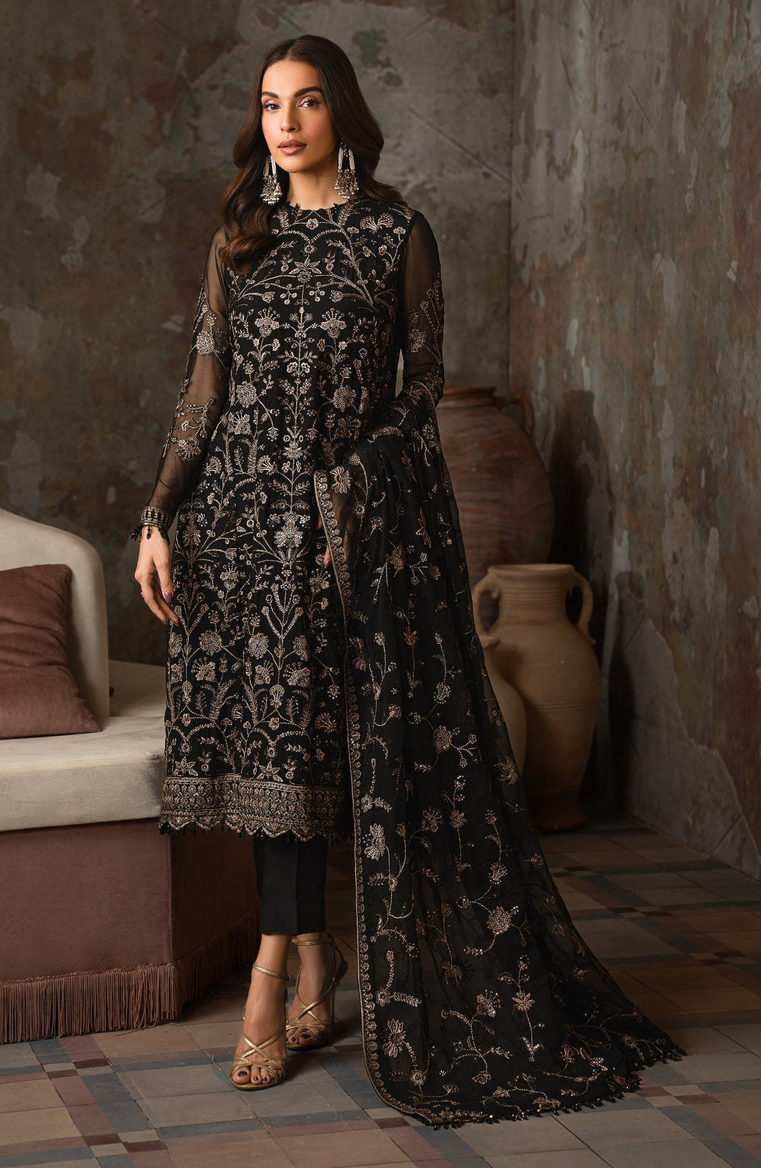 Zarif | Emirah Formals | ZEF 05 HOOR by Zarif - Designer Dress - Type: Ladies Clothes - Available at Libayah - 100% Original