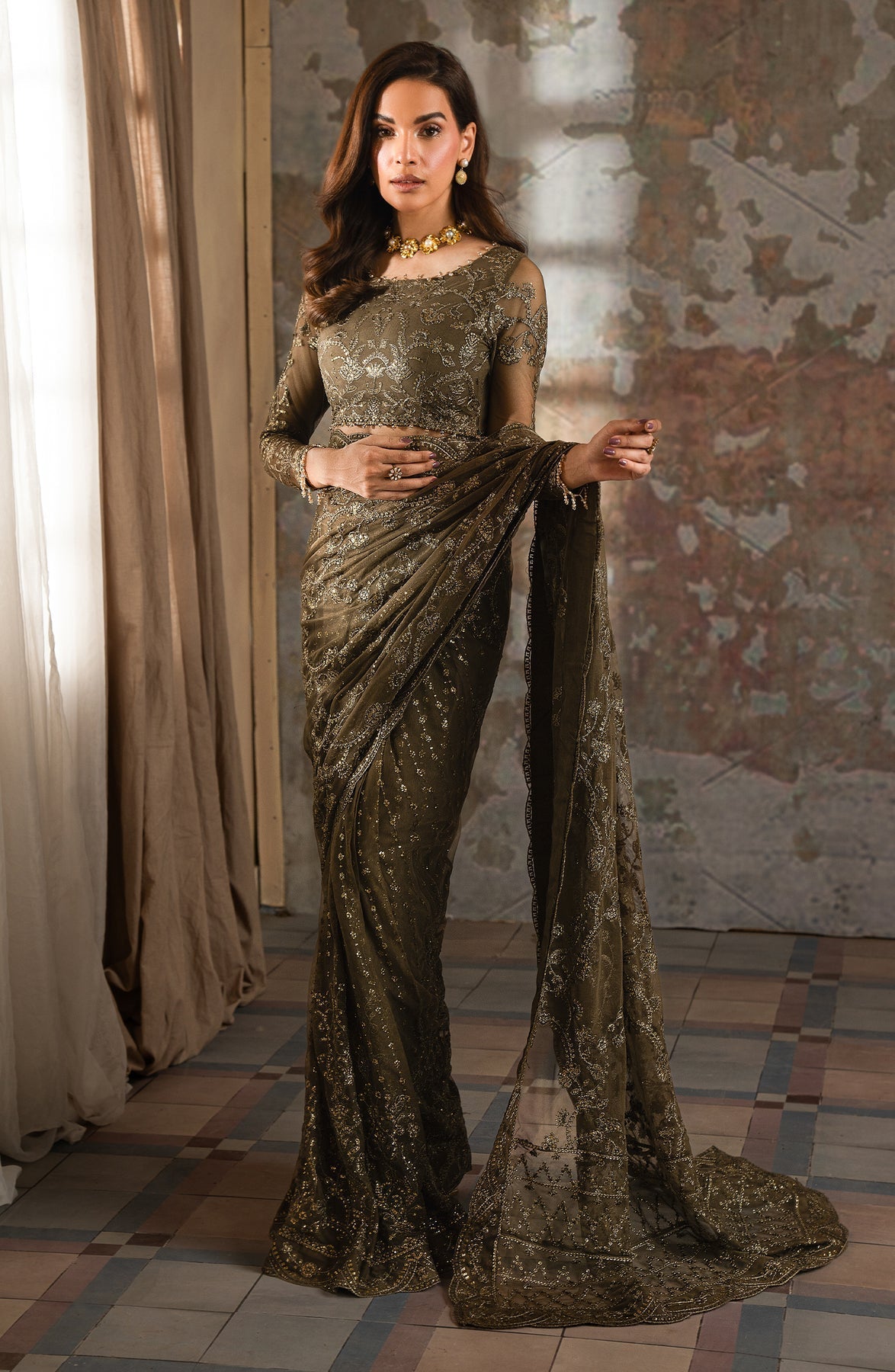 Zarif | Emirah Formals | ZEF 07 JAZAB by Zarif - Designer Dress - Type: Ladies Clothes - Available at Libayah - 100% Original