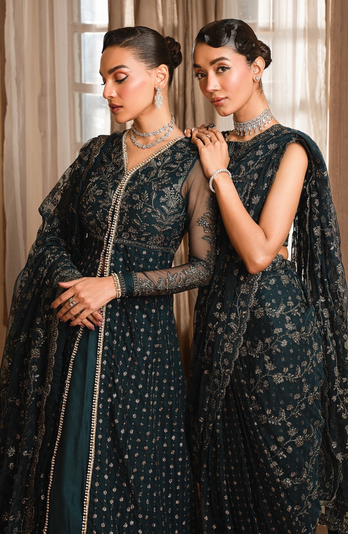 Zarif | Emirah Formals | ZEF 01 ORNA by Zarif - Designer Dress - Type: Ladies Clothes - Available at Libayah - 100% Original