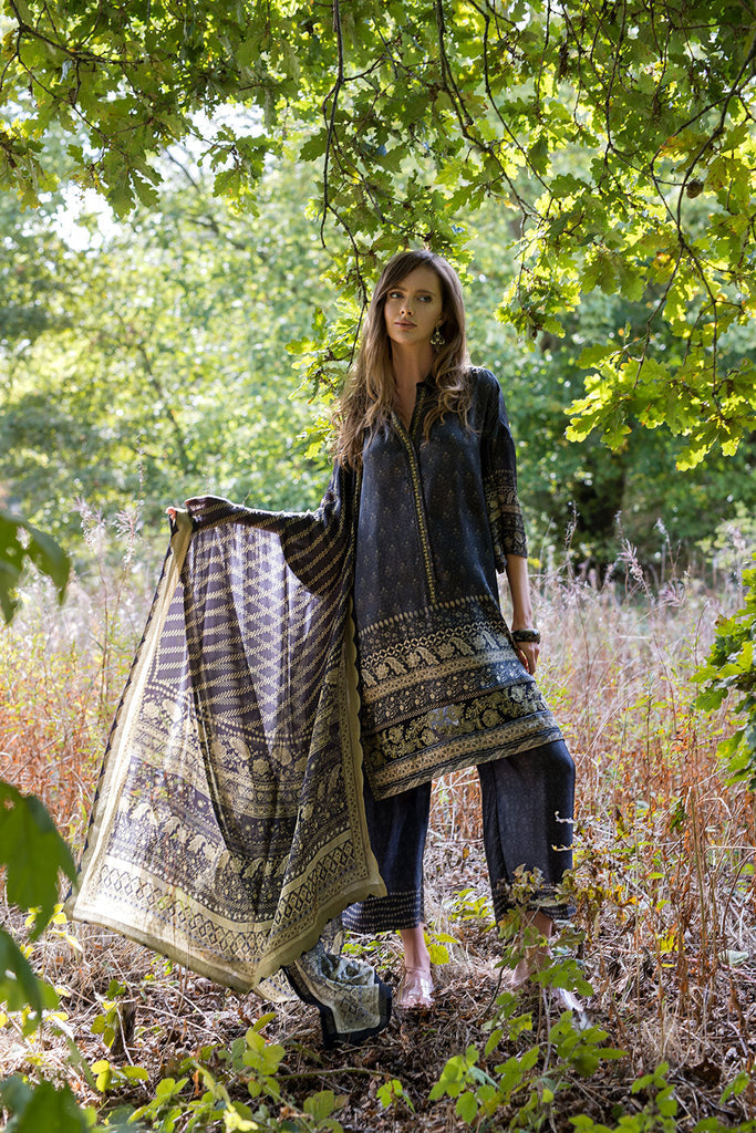 ST25-05 – authentic Pakistani formal dress from the Sobia Nazir Silk Satin 25 collection for women in the UK