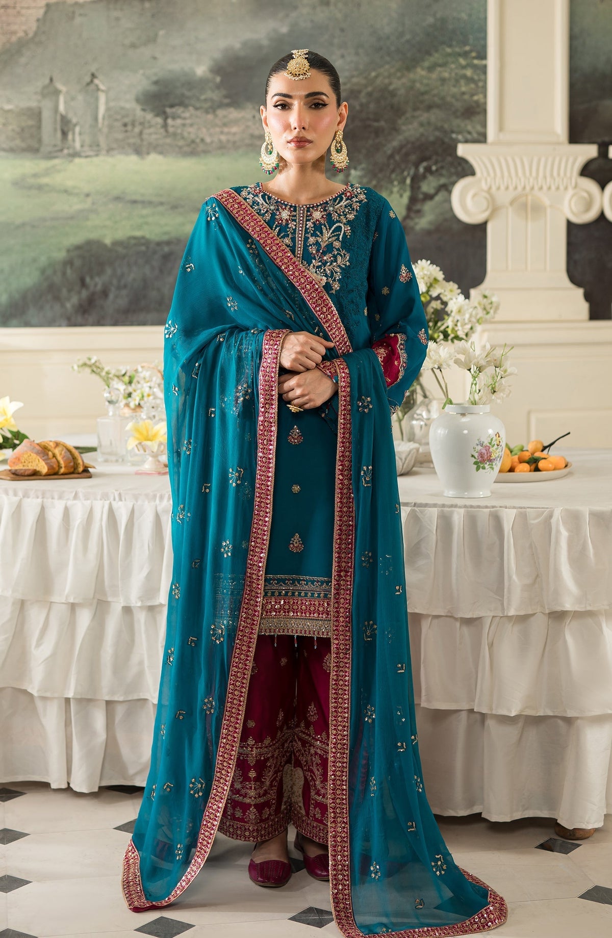 Emaan Adeel | Suave Luxury Formals 24 | LARA by Emaan Adeel - Designer Dress - Type: Ladies Clothes - Available at Libayah - 100% Original