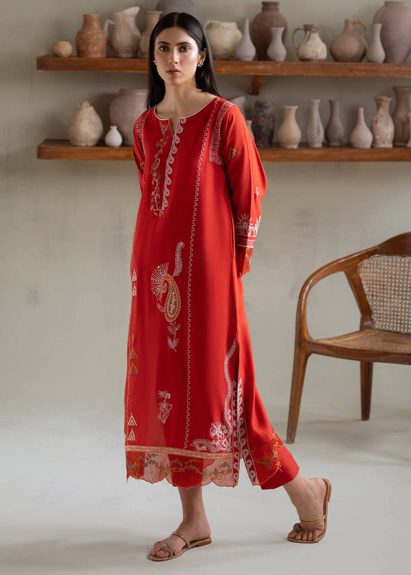 Jeem | Summer 25 RTW | KIARA RUST by Jeem - Designer Dress  - Type : Ladies Clothes - Available at Libayah - 100% Original 