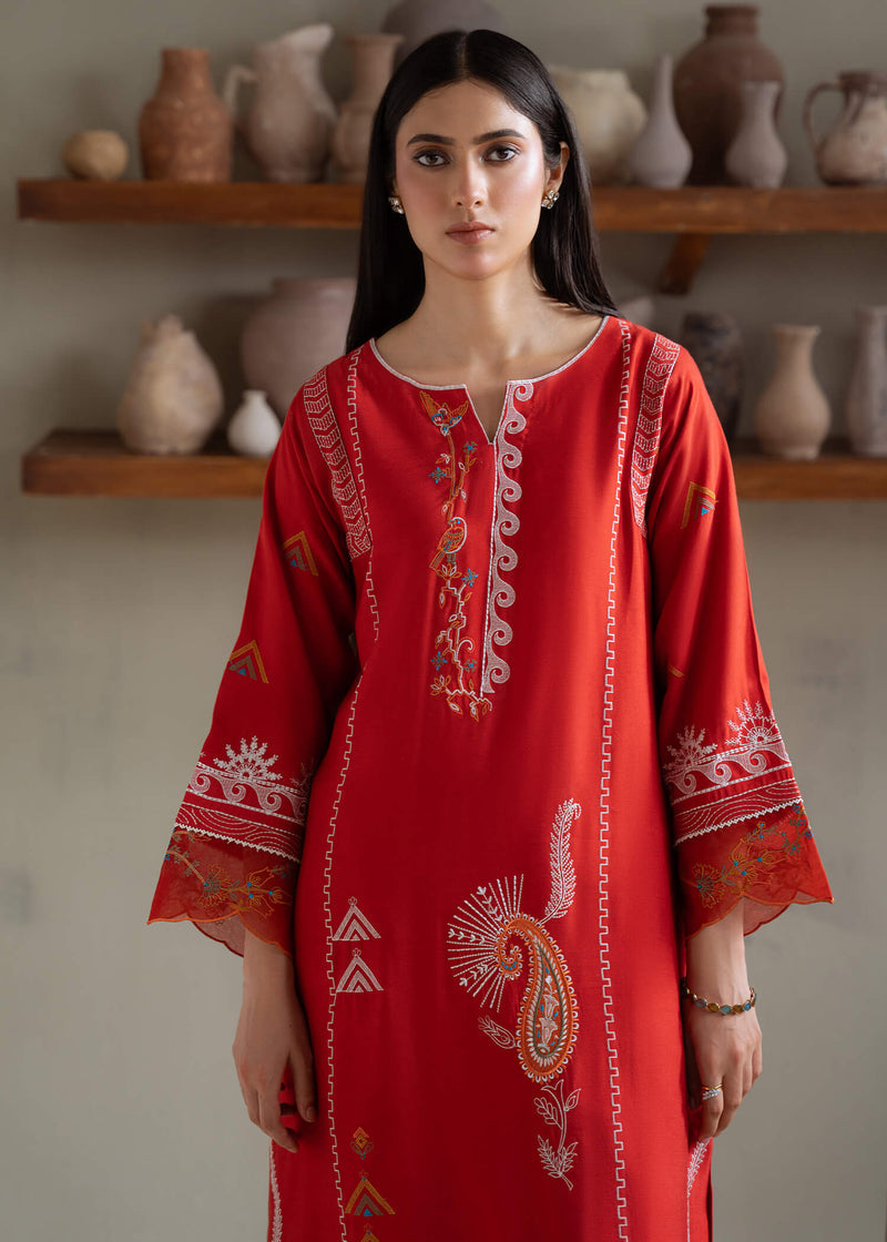 Jeem | Summer 25 RTW | KIARA RUST by Jeem - Designer Dress  - Type : Ladies Clothes - Available at Libayah - 100% Original 