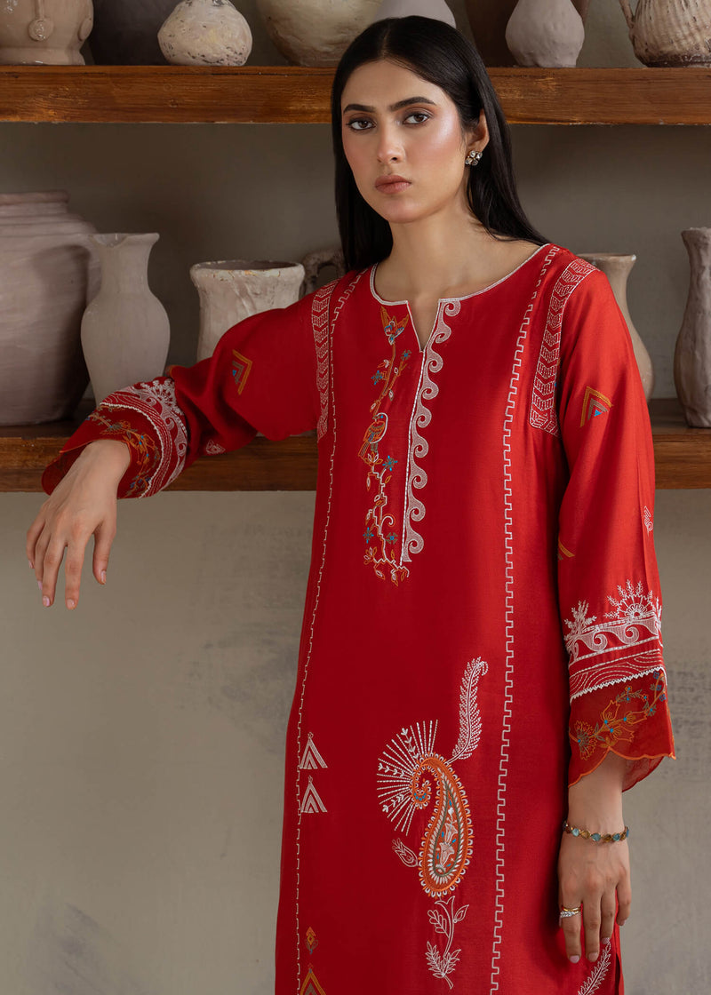 Jeem | Summer 25 RTW | KIARA RUST by Jeem - Designer Dress  - Type : Ladies Clothes - Available at Libayah - 100% Original 