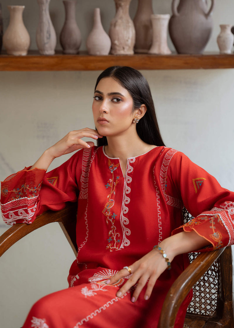 Jeem | Summer 25 RTW | KIARA RUST by Jeem - Designer Dress  - Type : Ladies Clothes - Available at Libayah - 100% Original 
