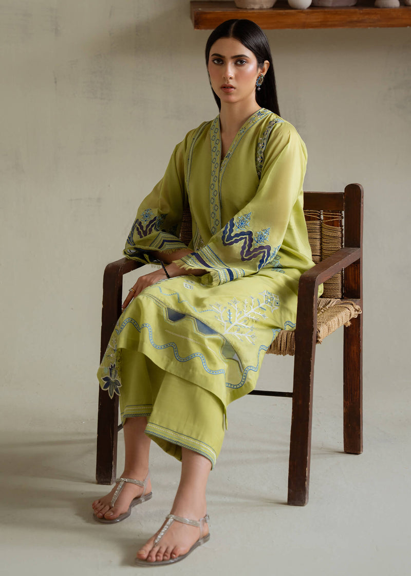 Jeem | Summer 25 RTW | GREEN PAISELY by Jeem - Designer Dress  - Type : Ladies Clothes - Available at Libayah - 100% Original 