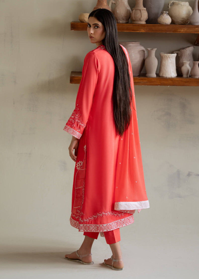 Jeem | Summer 25 RTW | NOVA CORAL by Jeem - Designer Dress  - Type : Ladies Clothes - Available at Libayah - 100% Original 