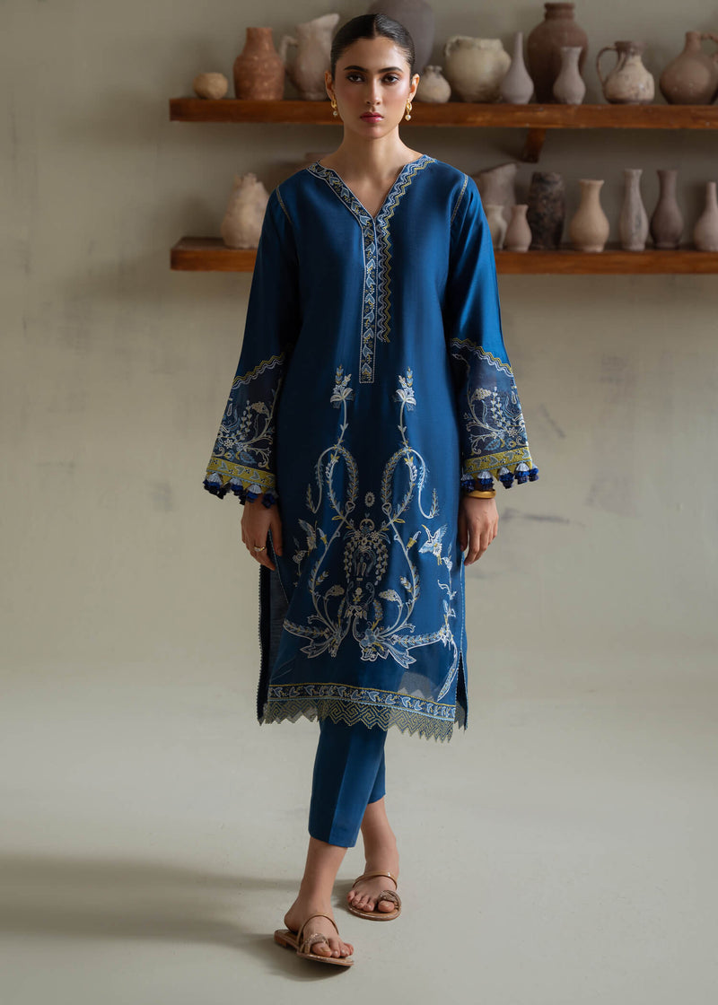 Jeem | Summer 25 RTW | ANZA BLUE by Jeem - Designer Dress  - Type : Ladies Clothes - Available at Libayah - 100% Original 