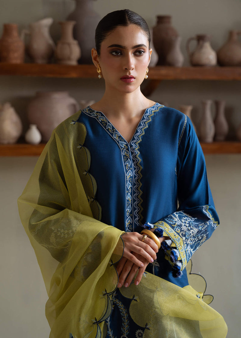 Jeem | Summer 25 RTW | ANZA BLUE by Jeem - Designer Dress  - Type : Ladies Clothes - Available at Libayah - 100% Original 