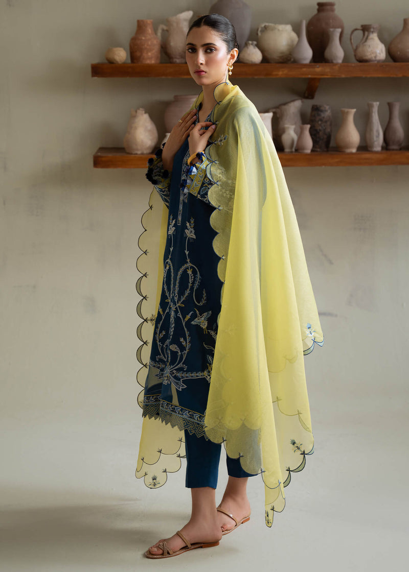 Jeem | Summer 25 RTW | ANZA BLUE by Jeem - Designer Dress  - Type : Ladies Clothes - Available at Libayah - 100% Original 