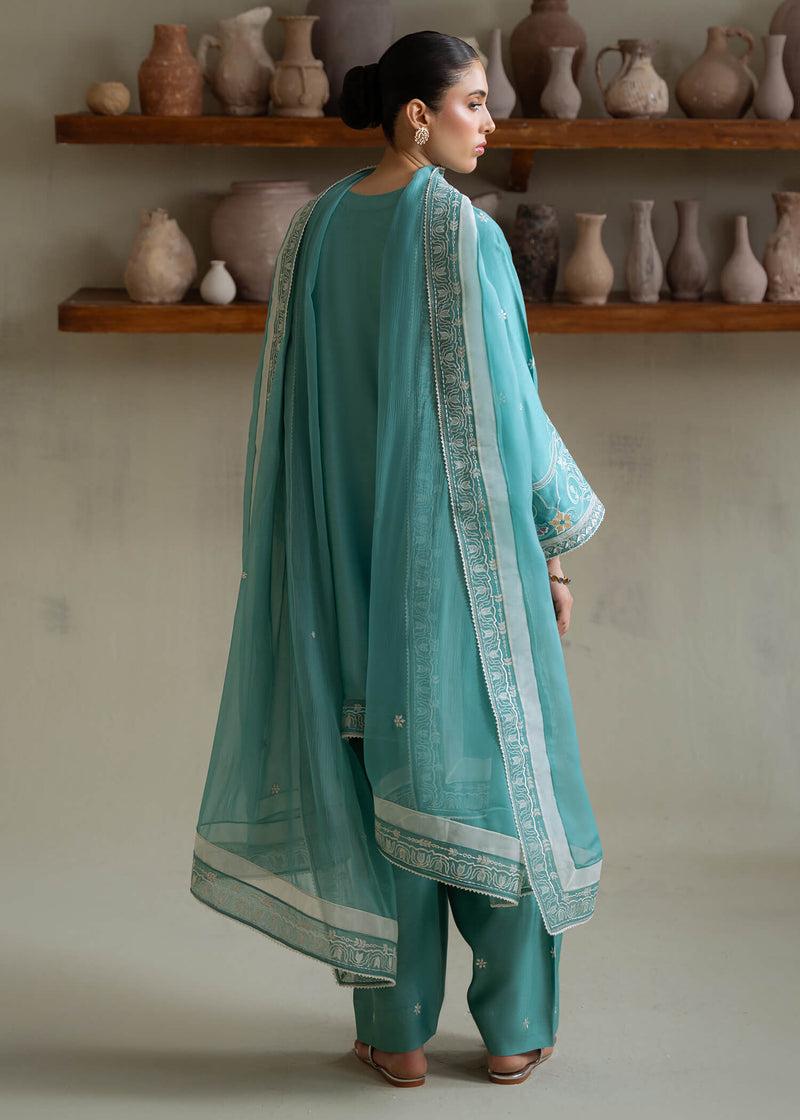 Jeem | Summer 25 RTW | COLETTE TEAL by Jeem - Designer Dress  - Type : Ladies Clothes - Available at Libayah - 100% Original 