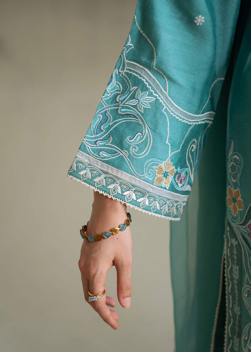 Jeem | Summer 25 RTW | COLETTE TEAL by Jeem - Designer Dress  - Type : Ladies Clothes - Available at Libayah - 100% Original 