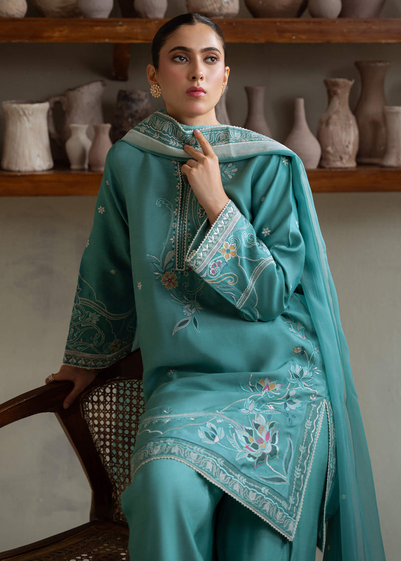 Jeem | Summer 25 RTW | COLETTE TEAL by Jeem - Designer Dress  - Type : Ladies Clothes - Available at Libayah - 100% Original 