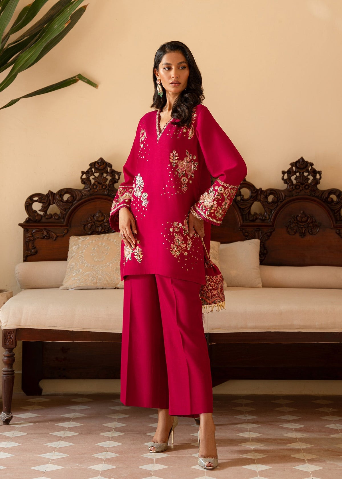 Sadaf Fawad Khan | Mehrma Wedding Formals | Wild Berry by Sadaf Fawad Khan - Designer Dress - Type: Formal - Available at Libayah - 100% Original