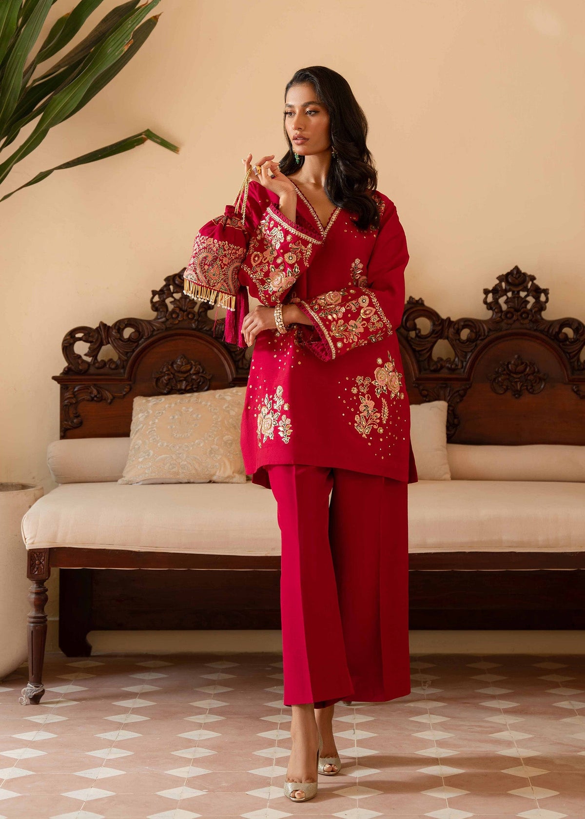 Sadaf Fawad Khan | Mehrma Wedding Formals | Wild Berry by Sadaf Fawad Khan - Designer Dress - Type: Formal - Available at Libayah - 100% Original