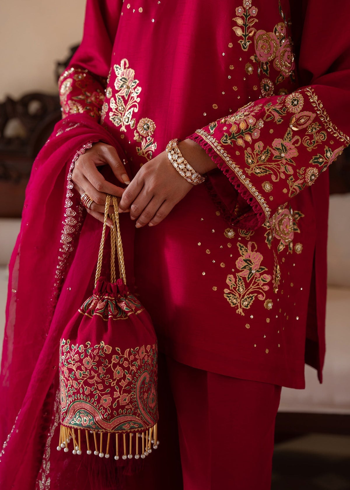 Sadaf Fawad Khan | Mehrma Wedding Formals | Wild Berry by Sadaf Fawad Khan - Designer Dress - Type: Formal - Available at Libayah - 100% Original