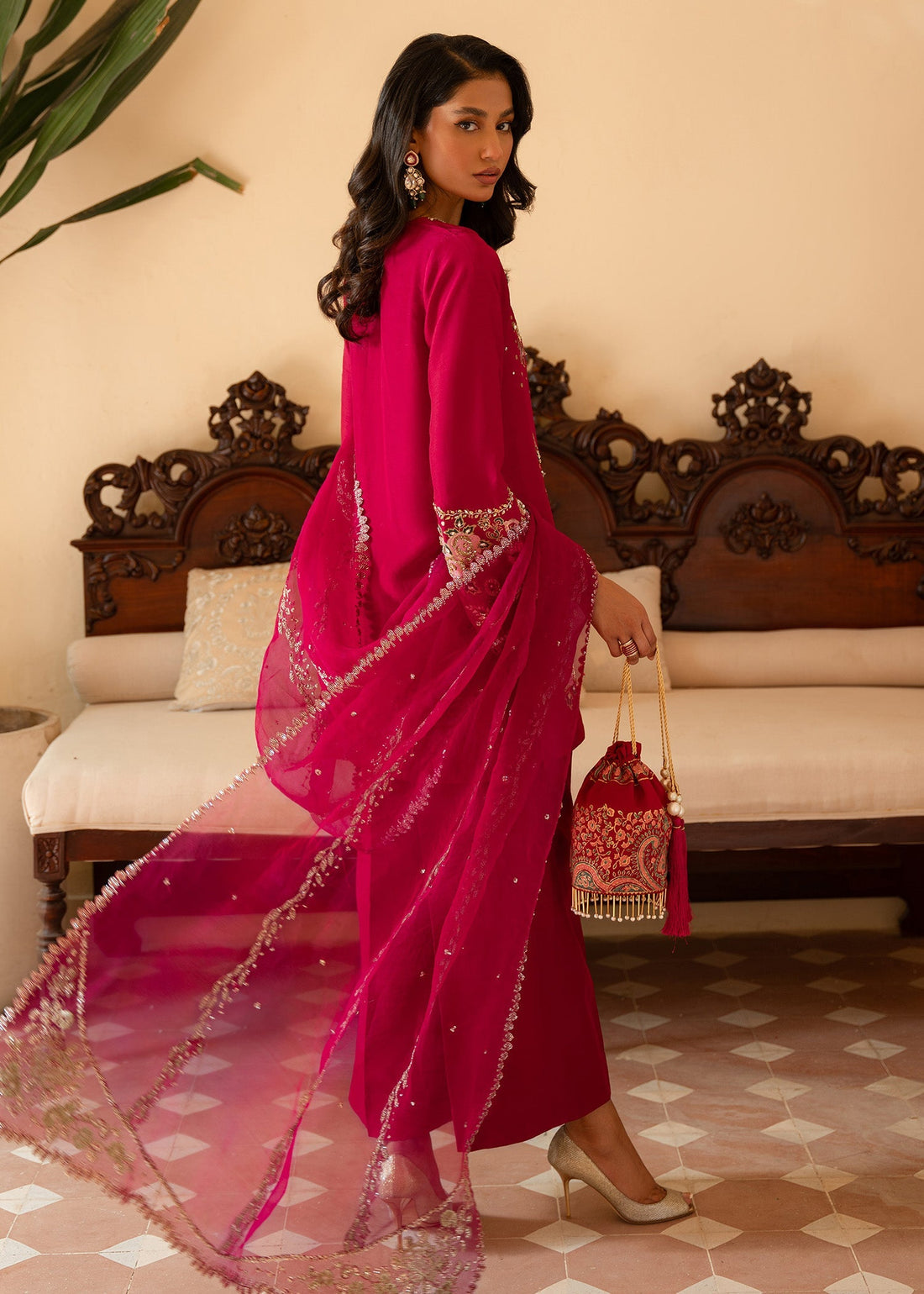 Sadaf Fawad Khan | Mehrma Wedding Formals | Wild Berry by Sadaf Fawad Khan - Designer Dress - Type: Formal - Available at Libayah - 100% Original