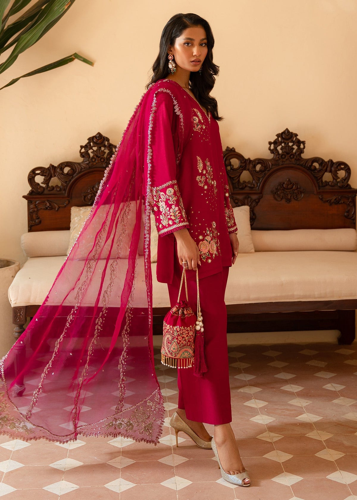 Sadaf Fawad Khan | Mehrma Wedding Formals | Wild Berry by Sadaf Fawad Khan - Designer Dress - Type: Formal - Available at Libayah - 100% Original