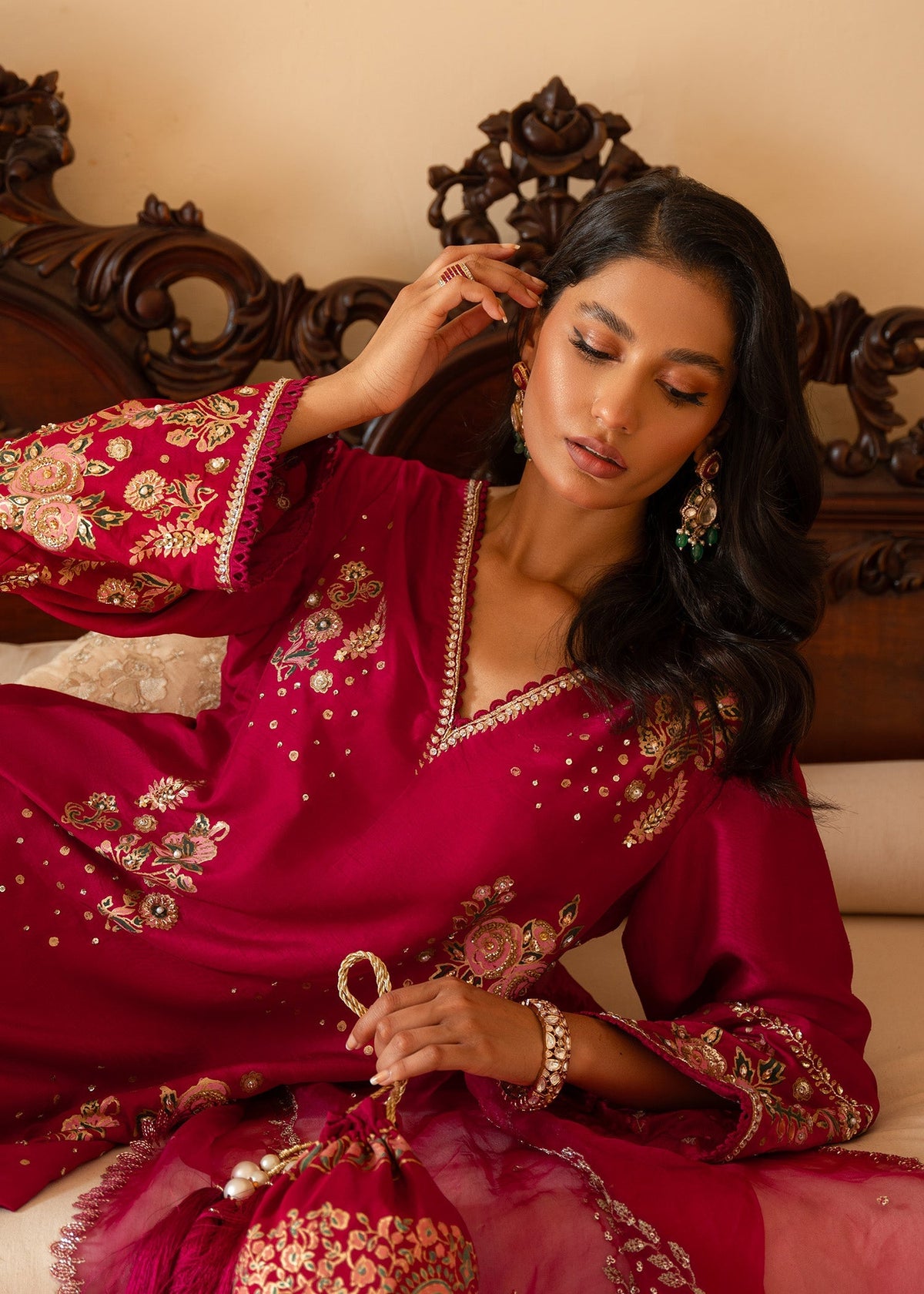 Sadaf Fawad Khan | Mehrma Wedding Formals | Wild Berry by Sadaf Fawad Khan - Designer Dress - Type: Formal - Available at Libayah - 100% Original