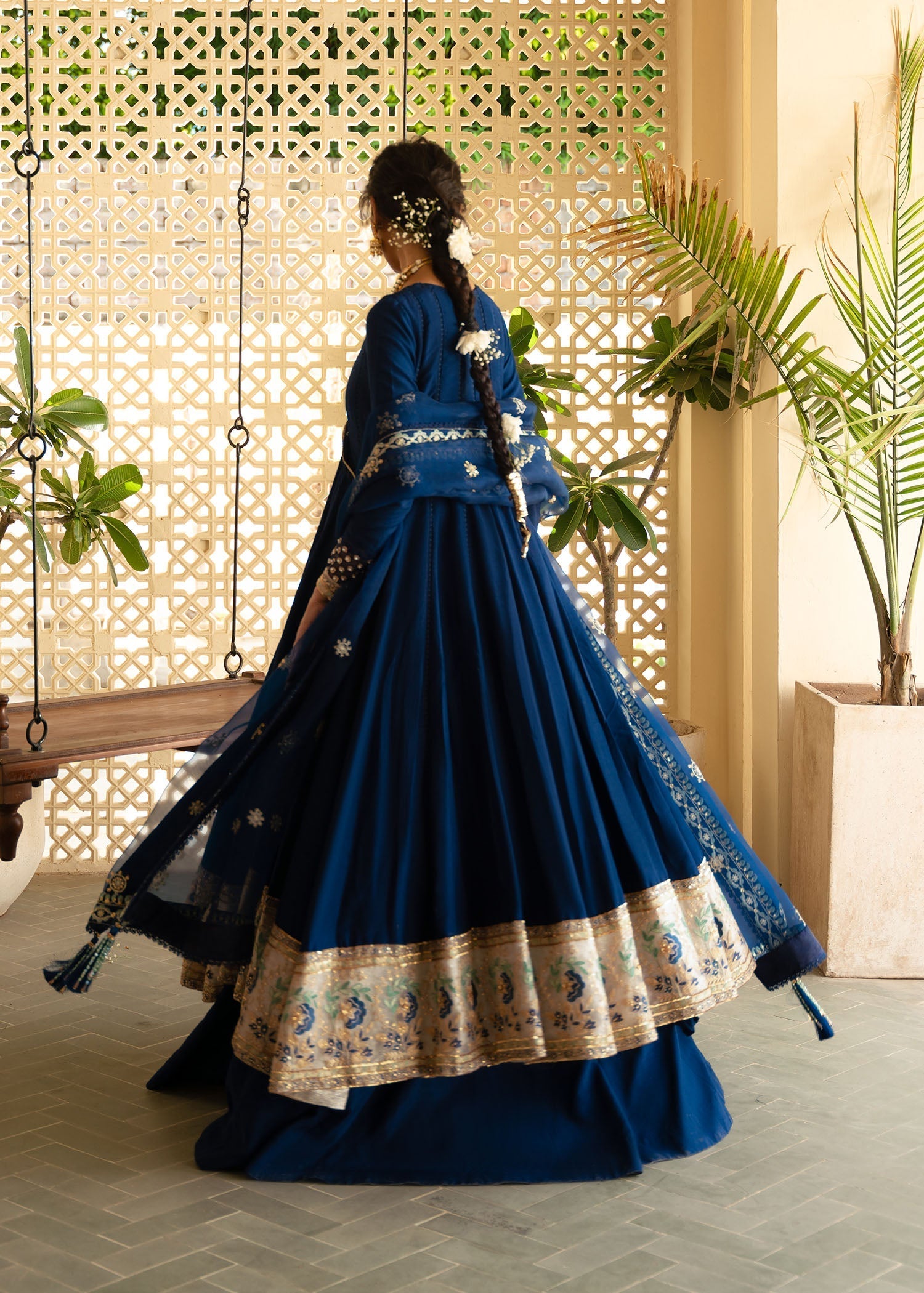 Sadaf Fawad Khan | Mehrma Wedding Formals | Midnight Sky by Sadaf Fawad Khan - Designer Dress - Type: Formal - Available at Libayah - 100% Original
