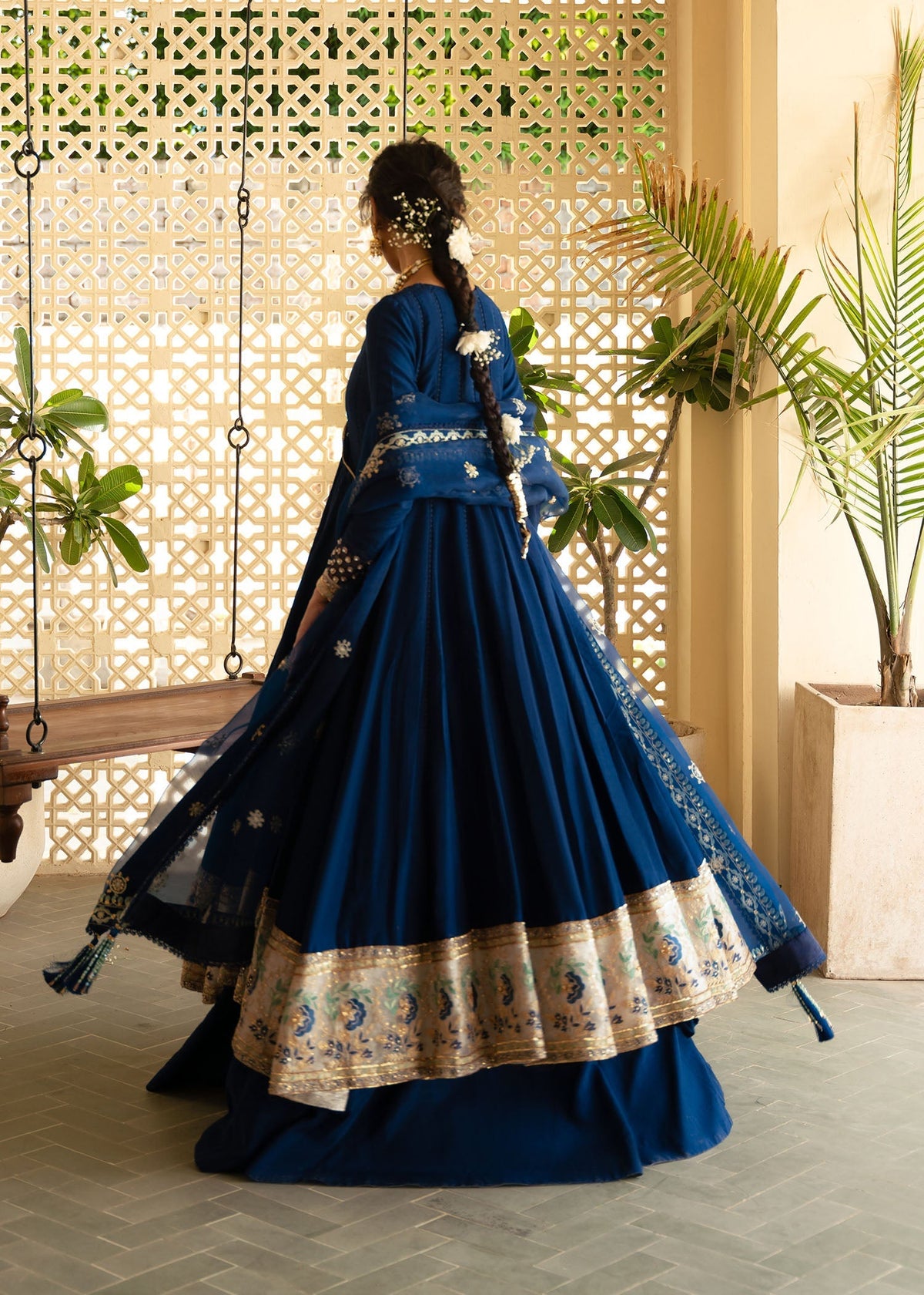 Sadaf Fawad Khan | Mehrma Wedding Formals | Midnight Sky by Sadaf Fawad Khan - Designer Dress - Type: Formal - Available at Libayah - 100% Original