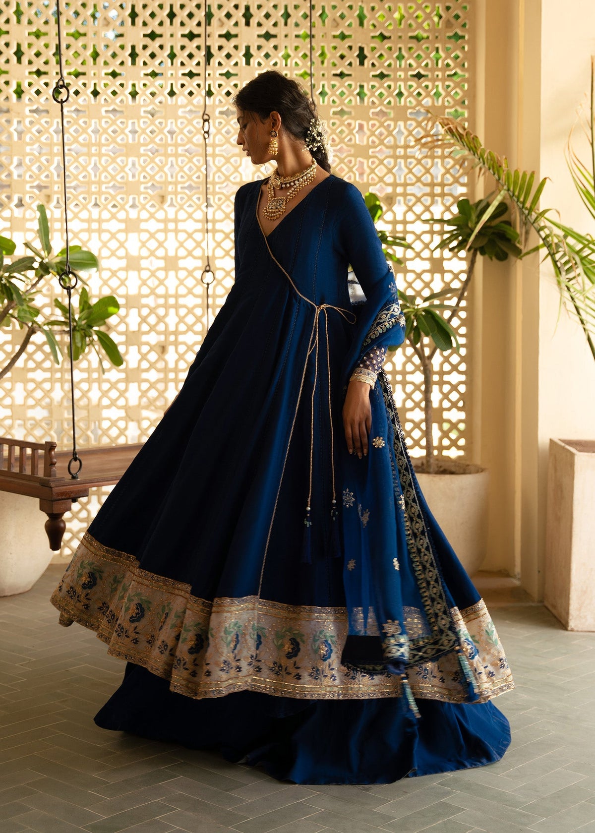Sadaf Fawad Khan | Mehrma Wedding Formals | Midnight Sky by Sadaf Fawad Khan - Designer Dress - Type: Formal - Available at Libayah - 100% Original