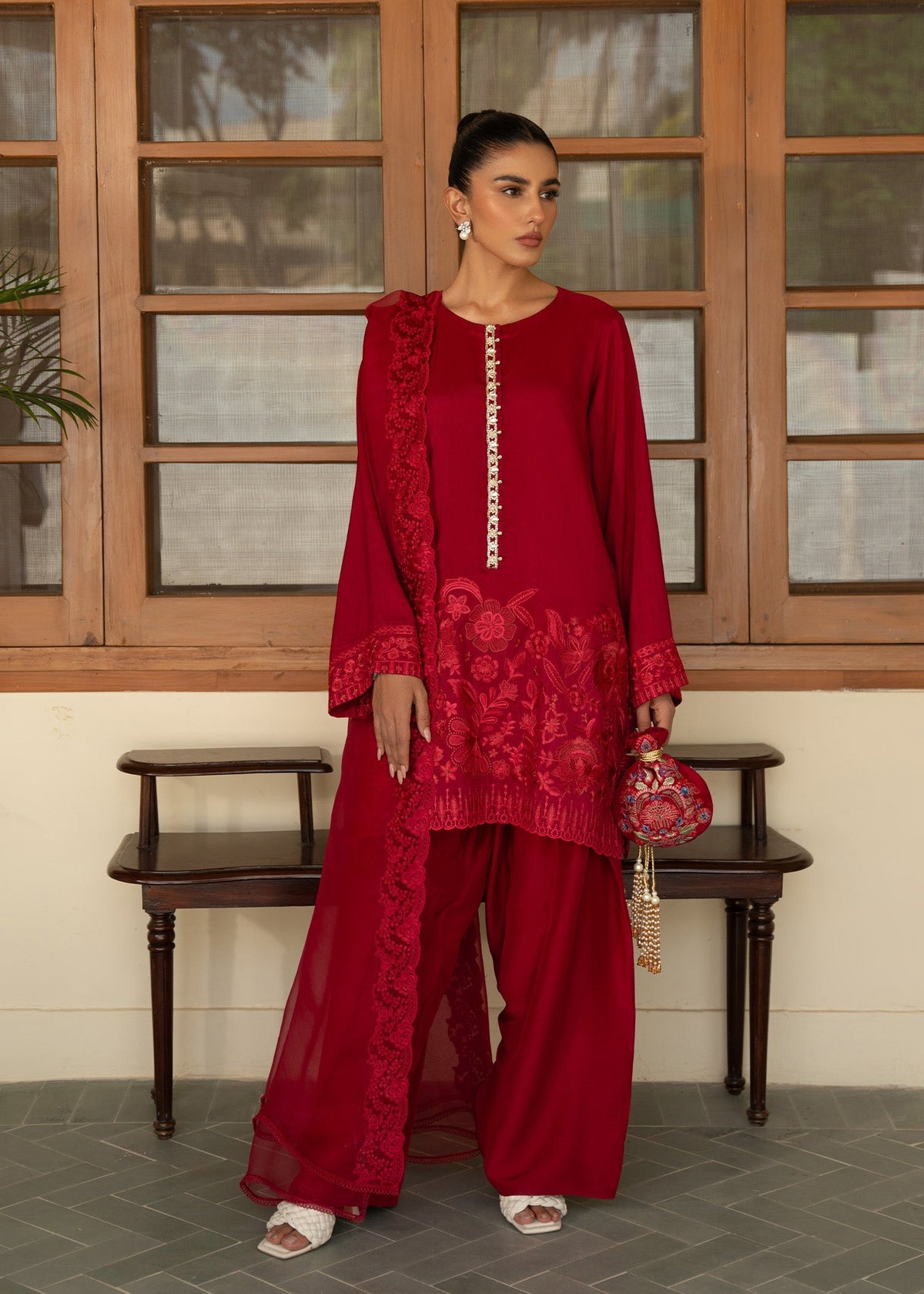 Sadaf Fawad Khan | Mehrma Wedding Formals | Red Chillies by Sadaf Fawad Khan - Designer Dress - Type: Formal - Available at Libayah - 100% Original