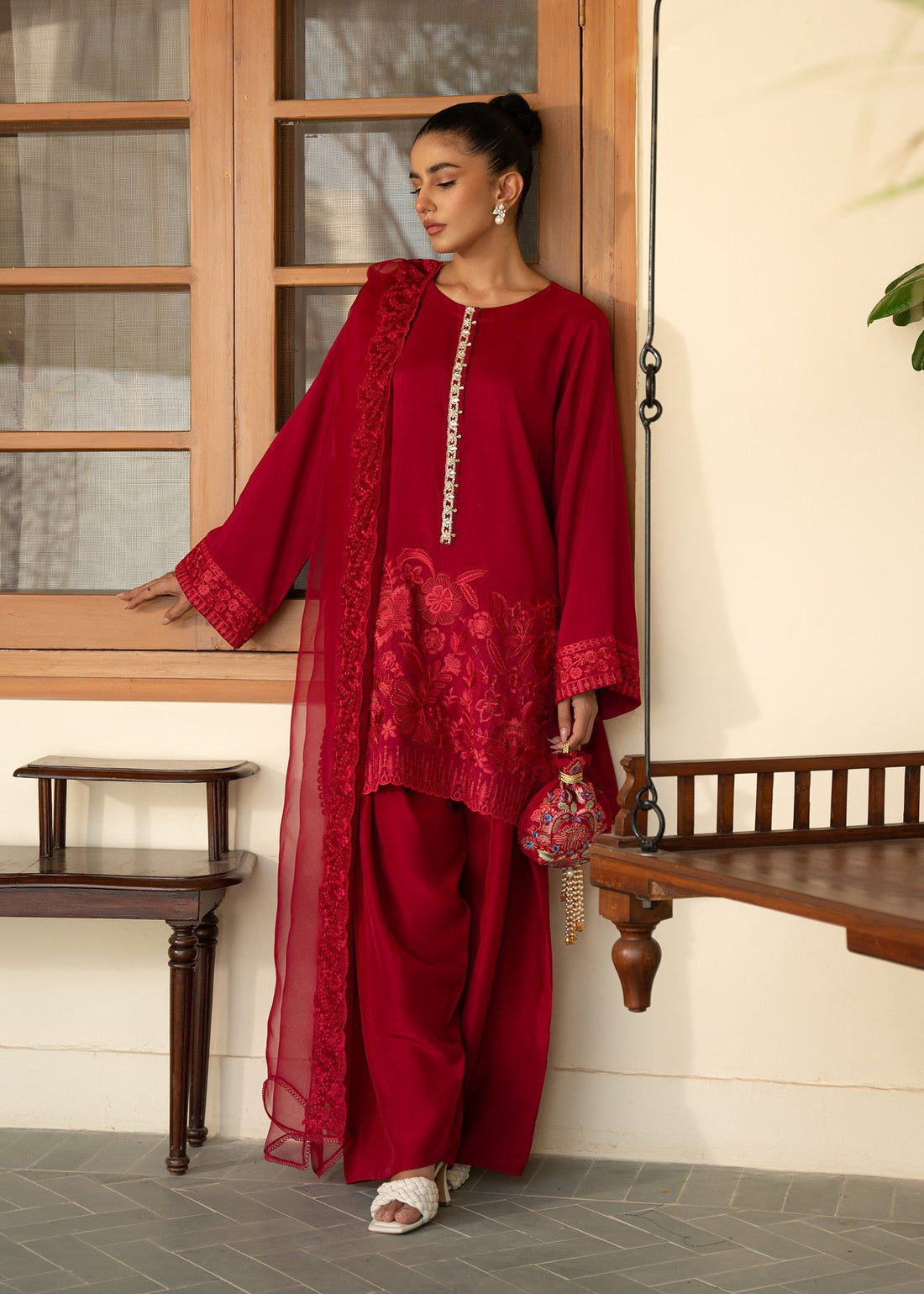 Sadaf Fawad Khan | Mehrma Wedding Formals | Red Chillies by Sadaf Fawad Khan - Designer Dress - Type: Formal - Available at Libayah - 100% Original