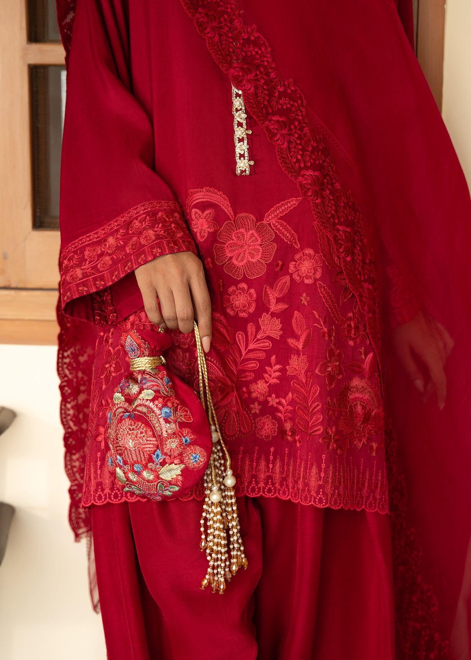 Sadaf Fawad Khan | Mehrma Wedding Formals | Red Chillies by Sadaf Fawad Khan - Designer Dress - Type: Formal - Available at Libayah - 100% Original