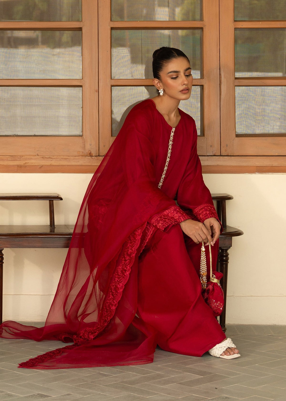 Sadaf Fawad Khan | Mehrma Wedding Formals | Red Chillies by Sadaf Fawad Khan - Designer Dress - Type: Formal - Available at Libayah - 100% Original