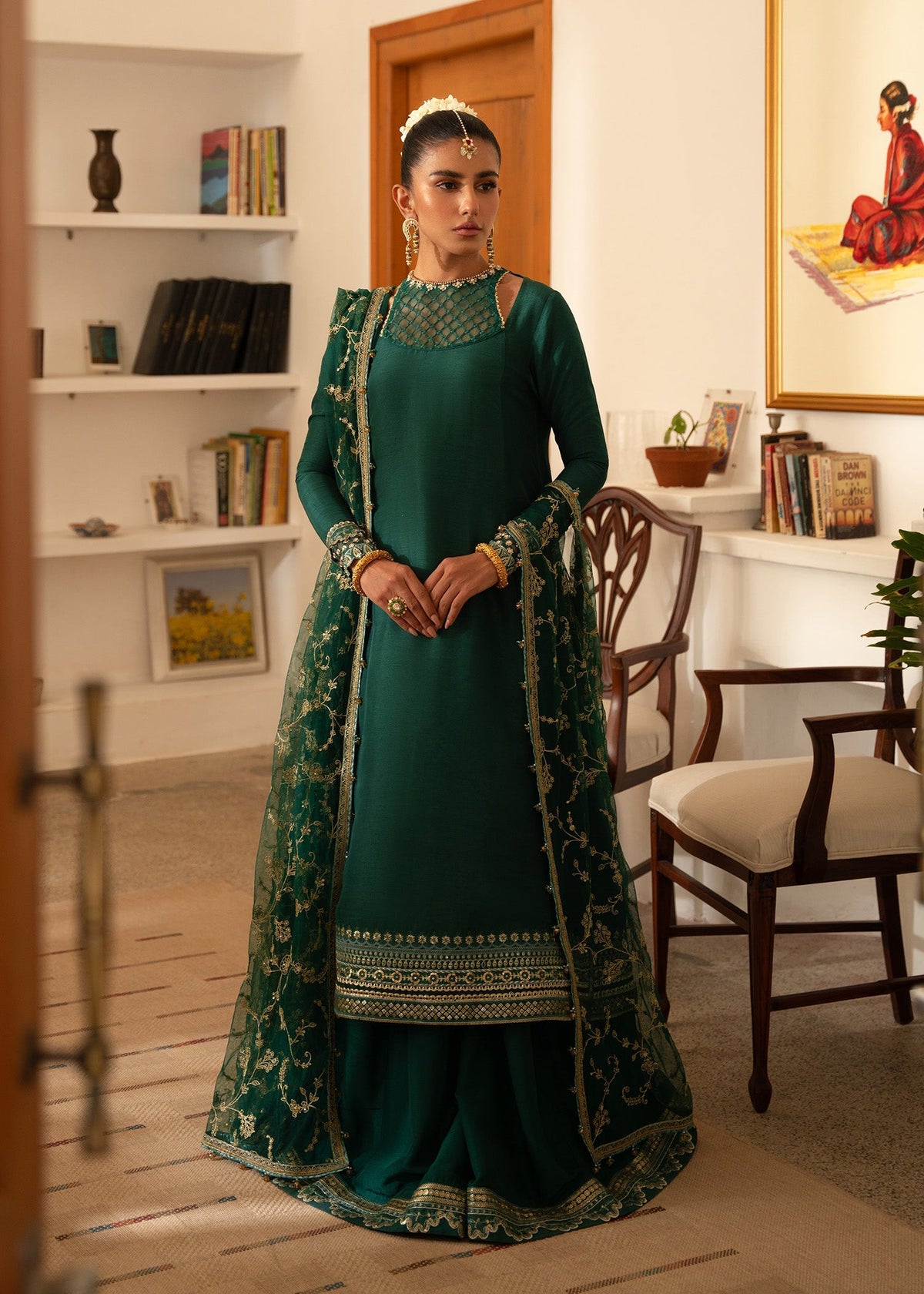 Sadaf Fawad Khan | Mehrma Wedding Formals | Deep Azure by Sadaf Fawad Khan - Designer Dress - Type: Formal - Available at Libayah - 100% Original