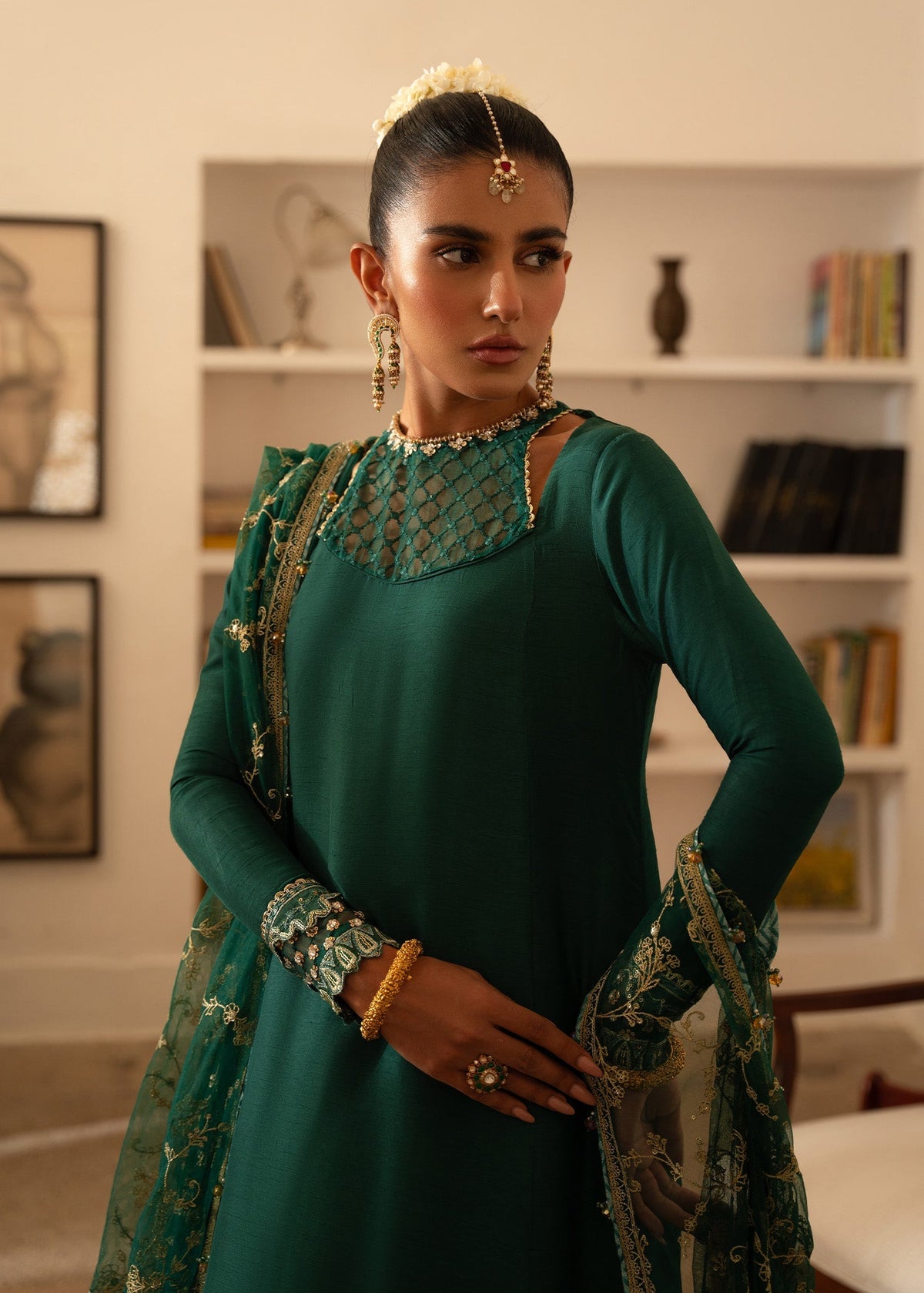 Sadaf Fawad Khan | Mehrma Wedding Formals | Deep Azure by Sadaf Fawad Khan - Designer Dress - Type: Formal - Available at Libayah - 100% Original