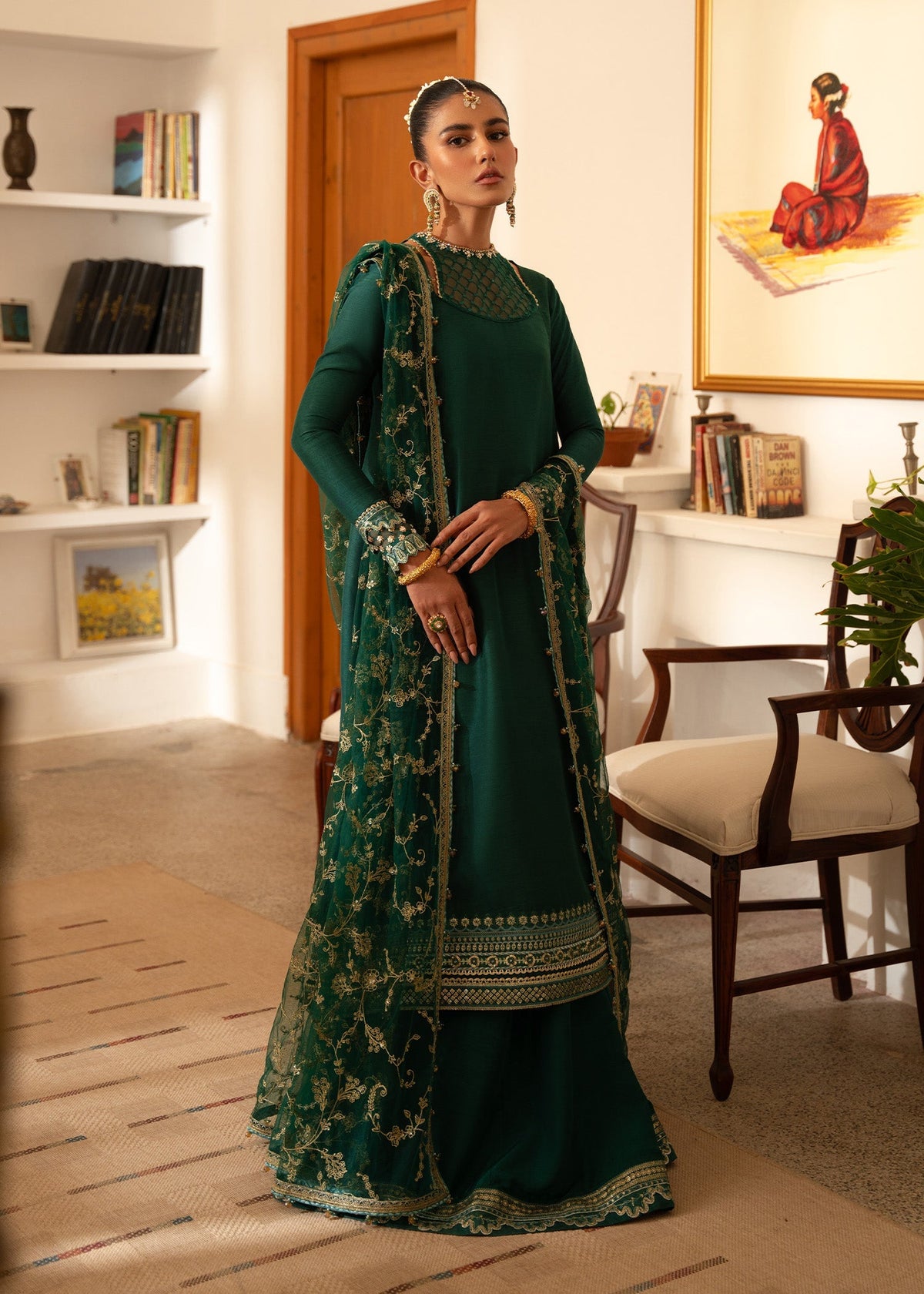 Sadaf Fawad Khan | Mehrma Wedding Formals | Deep Azure by Sadaf Fawad Khan - Designer Dress - Type: Formal - Available at Libayah - 100% Original