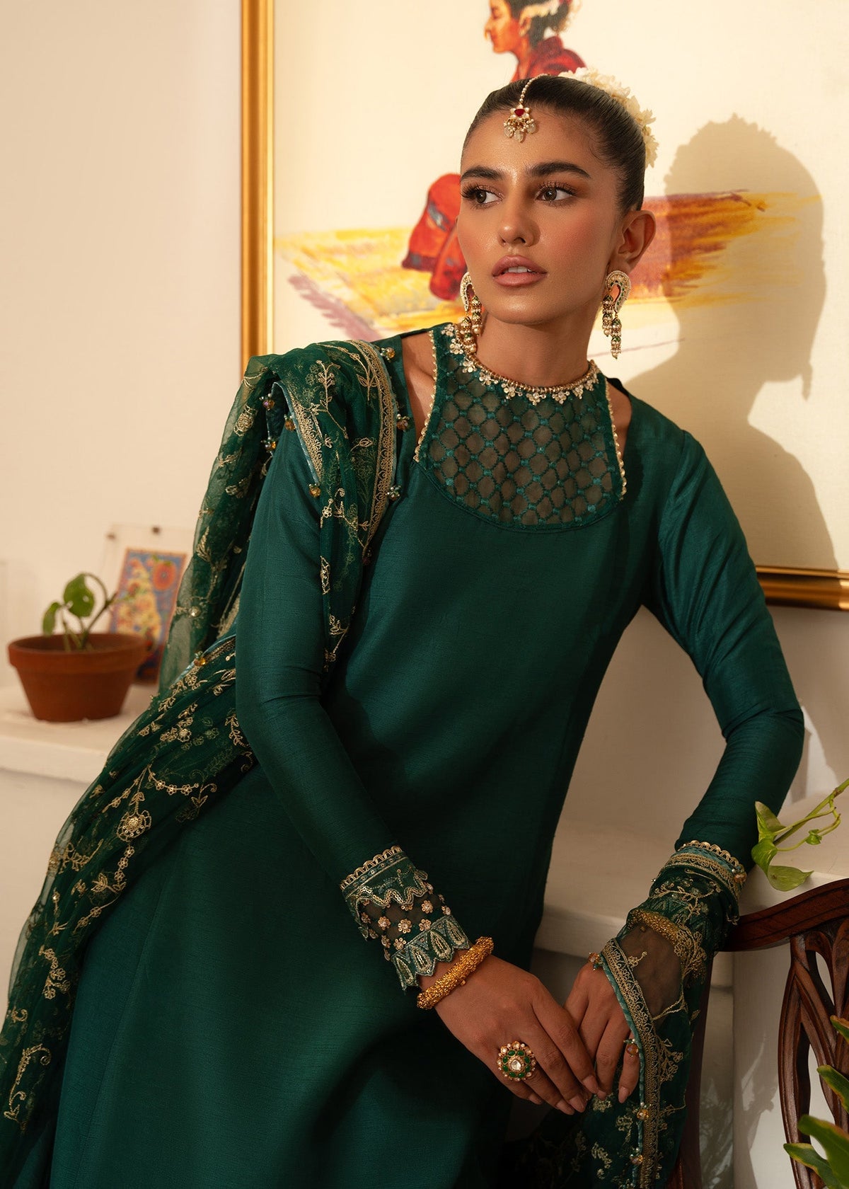 Sadaf Fawad Khan | Mehrma Wedding Formals | Deep Azure by Sadaf Fawad Khan - Designer Dress - Type: Formal - Available at Libayah - 100% Original