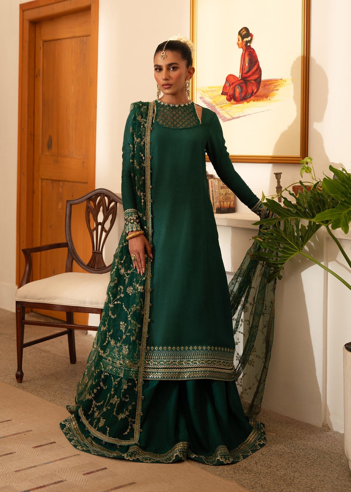 Sadaf Fawad Khan | Mehrma Wedding Formals | Deep Azure by Sadaf Fawad Khan - Designer Dress - Type: Formal - Available at Libayah - 100% Original