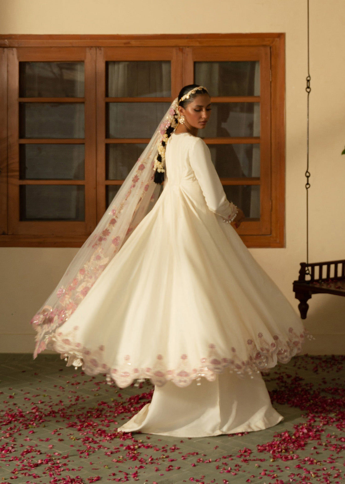 Sadaf Fawad Khan | Mehrma Wedding Formals | Peachy Cream by Sadaf Fawad Khan - Designer Dress - Type: Formal - Available at Libayah - 100% Original