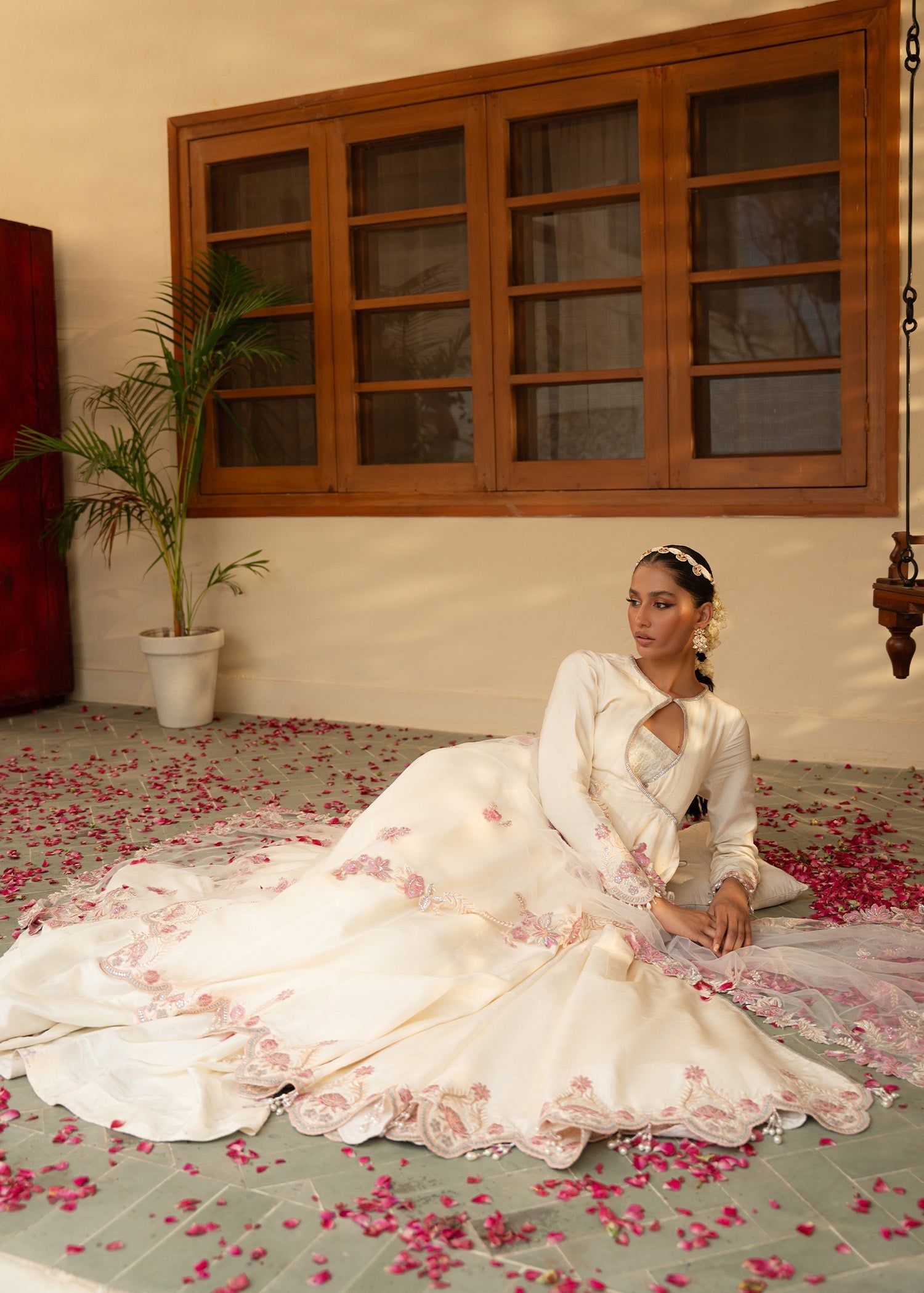 Sadaf Fawad Khan | Mehrma Wedding Formals | Peachy Cream by Sadaf Fawad Khan - Designer Dress - Type: Formal - Available at Libayah - 100% Original