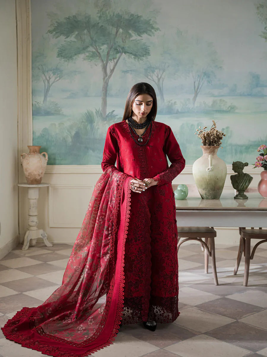 Maryum Hussain | Laani Luxury Pret | Ruby by Maryam Hussain - Designer Dress - Type: Ladies Clothes - Available at Libayah - 100% Original