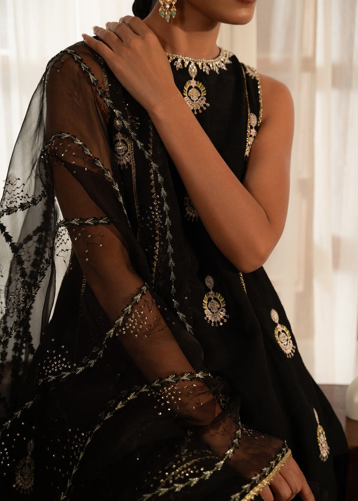 Sadaf Fawad Khan | Mehrma Wedding Formals | Midnight Melody by Sadaf Fawad Khan - Designer Dress - Type: Formal - Available at Libayah - 100% Original
